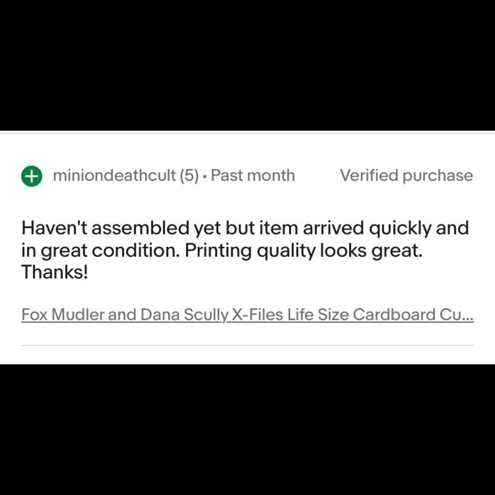 Fox Mudler and Dana Scully X-Files Life Size Cardboard Cutout LAST ONE! - Picture 2 of 2